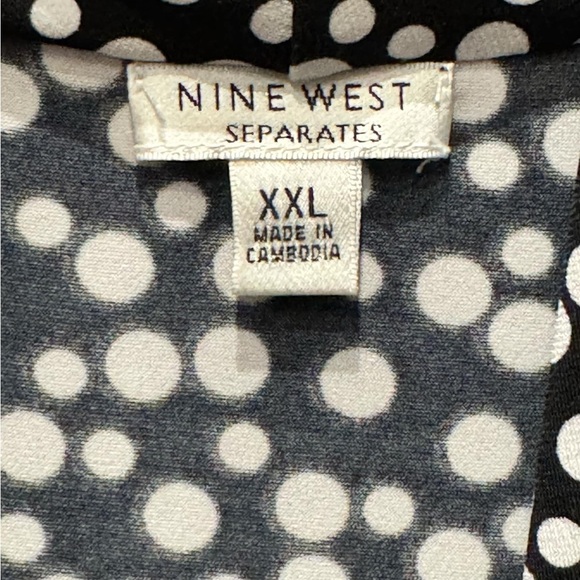 Nine West women’s polka dot blouse 2XL - Picture 3 of 4